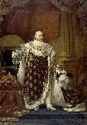 Baron Antoine-Jean Gros Portrait of Louis XVIII in his coronation robes Sweden oil painting artist